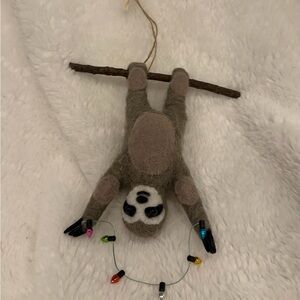 Altar'd State Sloth Ornament with Colorful Lights